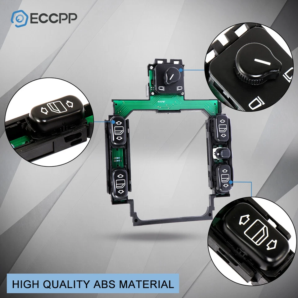 Interruptor de ventana eléctrica y espejo retrovisor para Mercedes Benz C220 C230 C280 C36 AMG 2028208210 Foto 2 de 4