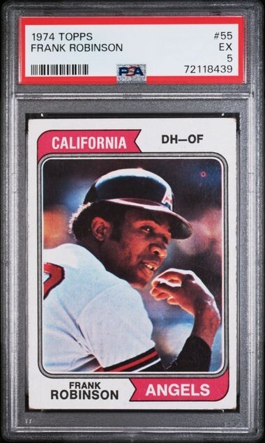 1974 TOPPS FRANK ROBINSON #55 PSA 5 EX HOF