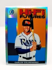 2022 Bowman Chrome Carlos Colmenarez #HIFI-22 Refractor Hi-Fi Futures Rays 