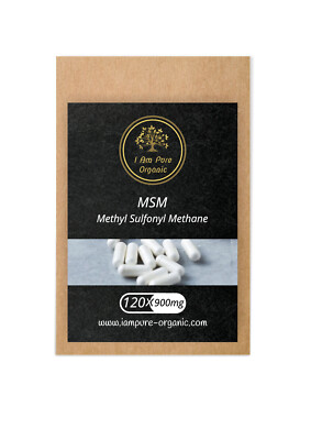 MSM | Methylsulfonylmethan | 120 x 900mg pro Kapsel | Unterstützung der natürlichen Gesundheit