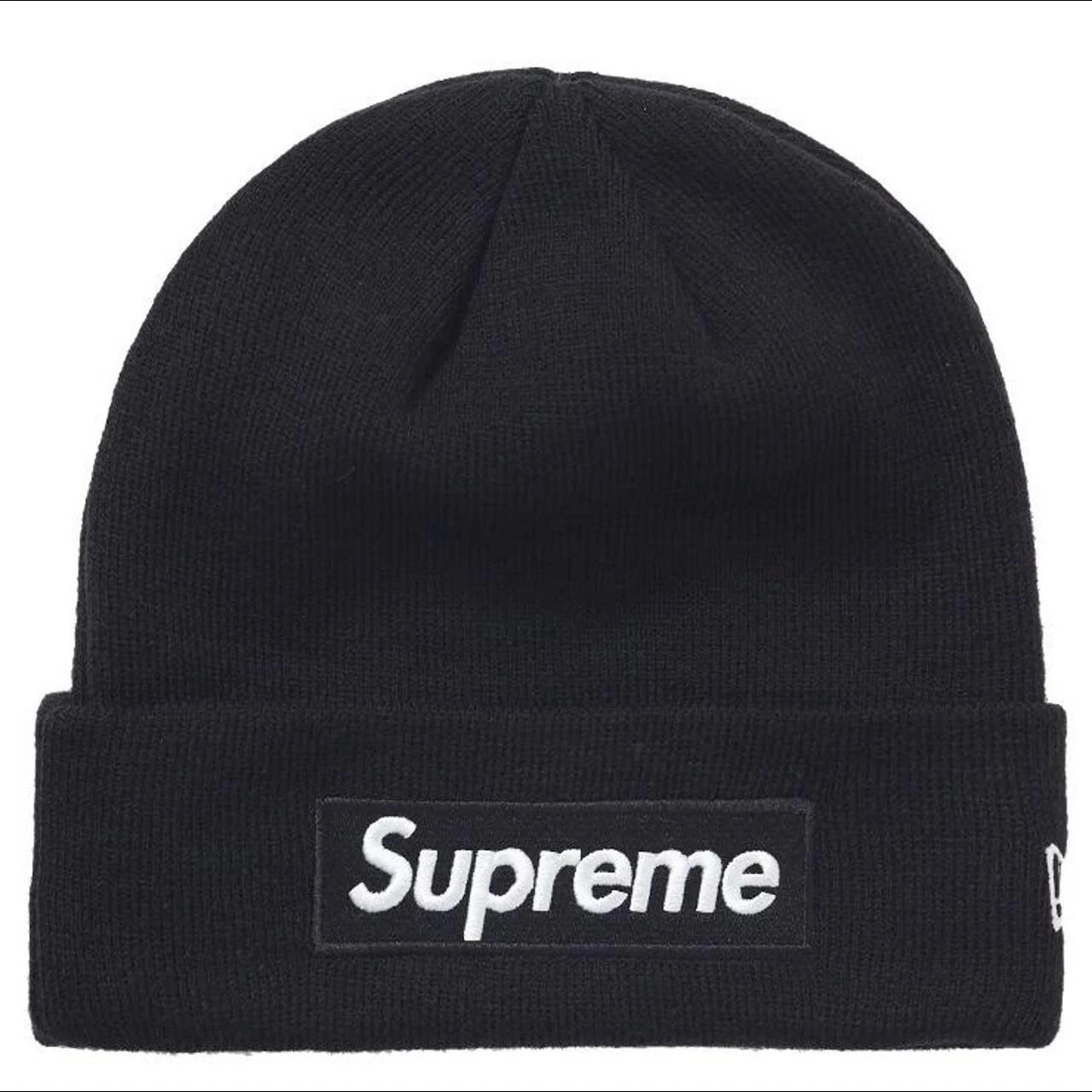 Boîte Supreme New Era Logo Beanie (FW21)   Noir