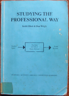 Studying The Professional Way Keith Elliott & Don Wright Northwick 0907135099