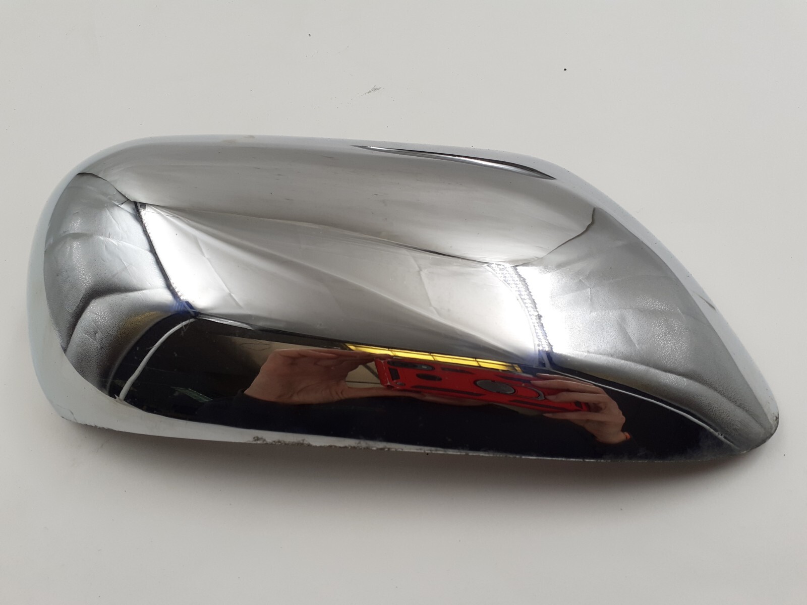 JAGUAR XK8 X300 X308 SILVER DOOR WING MIRROR COVERS CHROME BACKING TRIM