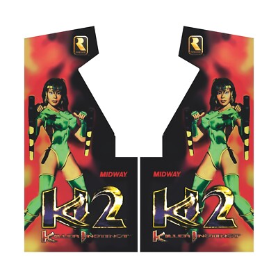 Killer Instinct 2 Side Art Wraps Arcade Game Premium Vinyl  Film