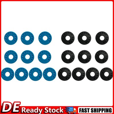 10Pcs Guitar Strap Locks Silicone Anti-Slip Blocks for Guitar Enthusiast (Blue) 