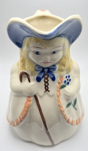 Shawnee Pitcher Jug Little Bo Peep 8” Tall 5” Wide Vintage
