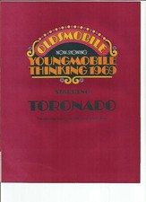 1969 Oldsmobile Toronado Sales Brochure Dealer Catalog