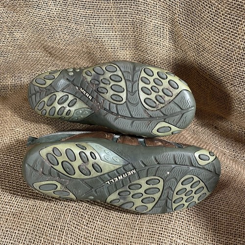 Merrell Caper Canteen Slip On Breathable Water Trail Shoe Brown Green Women Sz 7 - Picture 12 of 12