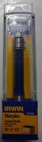 Irwin 1901036 1/2" x 1-1/2" With 1/2" Shank Laminate Template Router Bit - Picture 1 of 2