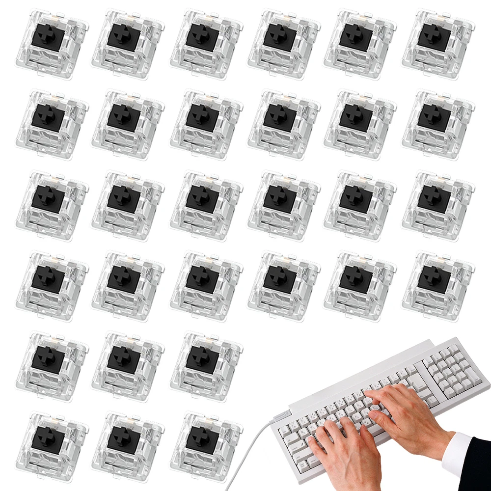 Mechanical Keyboard Replacement Axis DIY Keyboard 30Pcs Keyboards Mechanical