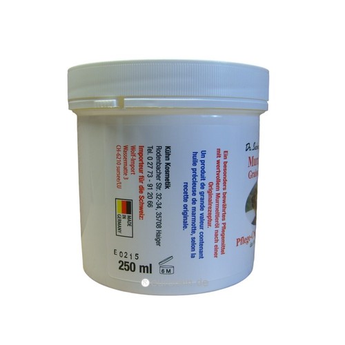 Dr. Sachers Murmeltier Fett Creme 10 x 250ml Haut Pflege Creme Latschenkiefer Öl - Bild 4 von 5
