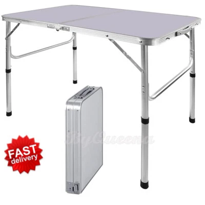Heavy Duty Folding Table Portable Plastic Camping Garden Party Catering BBQ New - Image 1 of 4