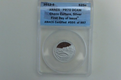 2012 S SILVER National Parks Quarter Set ANACS PR70DCAM First Day of Issue - Picture 4 of 11