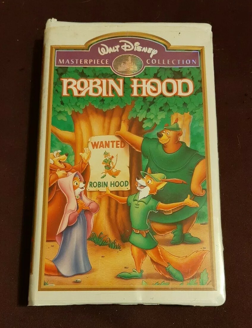 Walt Disney Masterpiece Collection Robin Hood VHS video
