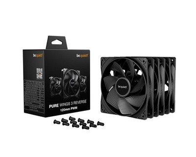 Be Quiet Gehäuselüfter Pure Wings 3 Reverse 3-Pack 120mm PWM schwarz