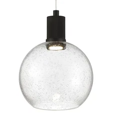 Access Lighting 63142LEDD/SDG Port Nine 8"W LED Mini Pendant - Black