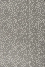 10x13 Milliken Gray Geometric Curls Area Rug Lyrical Cavalry - Aprx 10 9 x 13 2