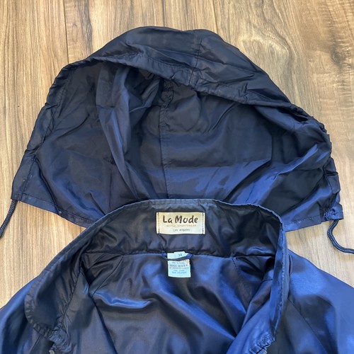 La Mode Active Sportswear Navy Blue Men's Hooded Jacket Sz M Buick Logo - Picture 4 of 8
