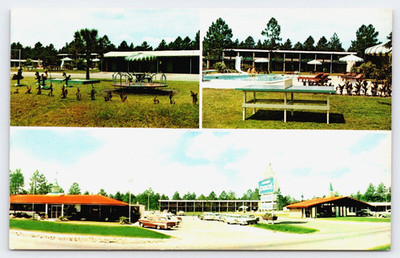 Postcard Folkston Georgia Howard Johnsons Motor Lodge and Restaurant