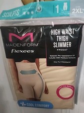Maidenform Women's Shapewear Cool Comfort Anti-Cellulite Ultra Firm Hi Waist 2XL