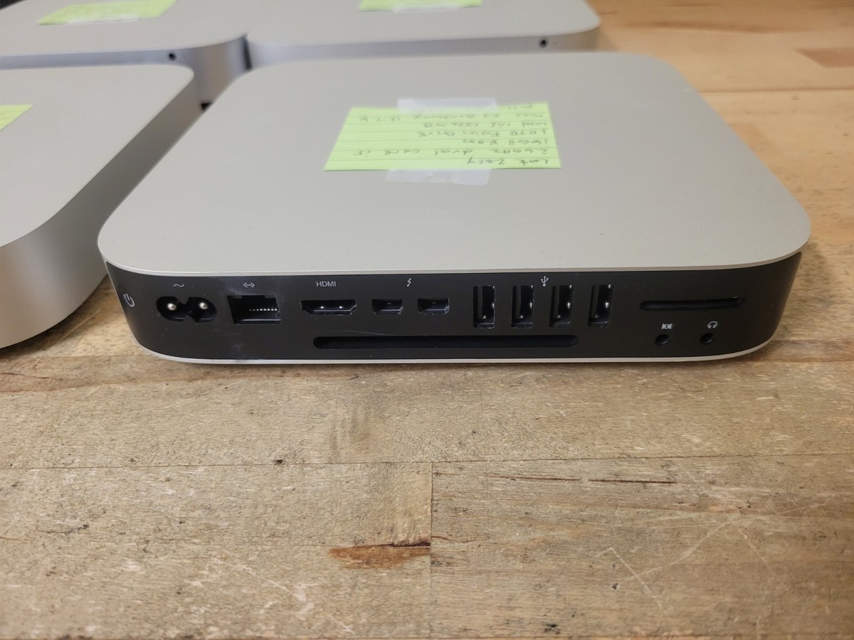Lot of 4 Apple A1347 Mac Mini Late 2014 i5 16gb RAM 1.12TB Fusion