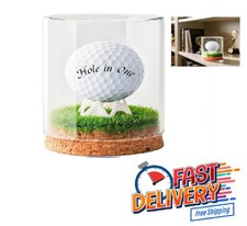 Golf Ball Display Case Hole in One Golf Ball Display Case Holder Wanult Wood Bas
