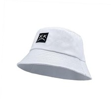 Bucket Hat Unisex Simple Caps Hip Hop Gorros Men Women Cap Beach One Size White