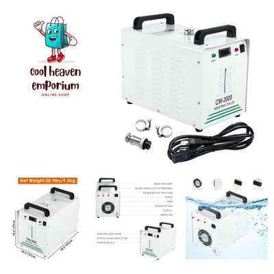 CW-3000 Water Chiller,8L Industrial Water Chiller,Thermolysis Type Water Cool...
