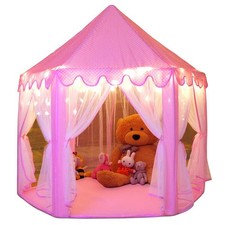Monobeach Princess Tent Girls Large Playhouse Kids Castle Play Tent with Star