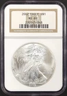 2002 Silver Eagle certified MS 69 by NGC! NO RESERVE!