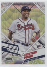 2021 Topps Stadium Club Chrome Beam Team Wave Refractor Cristian Pache d4f