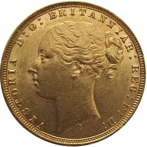 1876 Victoria Gold Sovereign — photo from the most recent tracked eBay sale