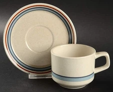 Lenox Brushwork Blue Cup & Saucer 300877