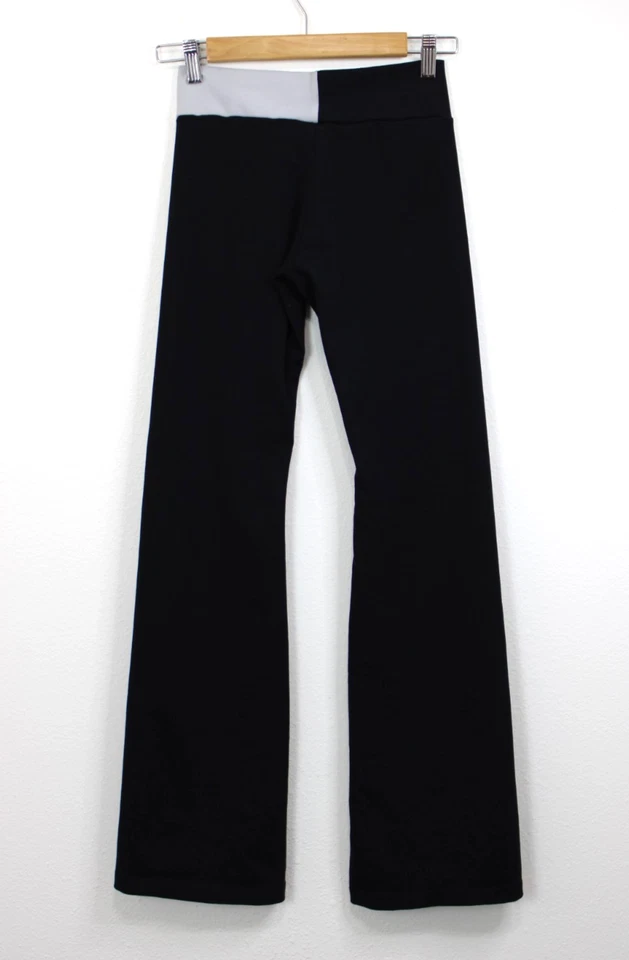 VTG Y2K Bia Brazil Super Low Rise Flare Black Legging Athleisure Yoga Pants O/S - Image 3 of 4