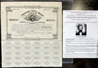 CIVIL WAR CONFEDERATE $1000 CSA BOND TREASURY TYLER DOCUMENT SIGNED Type 102 '62