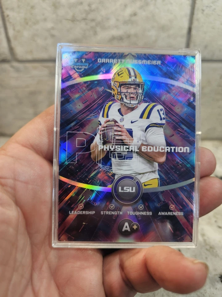 2025 Bowman U Physical Education Garrett Nussmeier Topps Chrome - Image 3 of 4