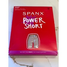 Spanx Power Short Shaper Women Medium Beige Smoothing Slimming Comfort New