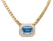 TIFFANY & CO. Necklace In 18Kt Yellow Gold Platinum With VS Diamonds &