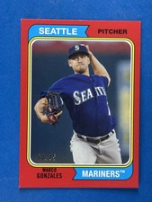 2020 Topps Archives Red #200 Marco Gonzales Seattle Mariners #/75