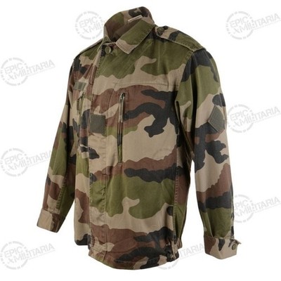 【1990's】French Army Camouflage parka 1990s Original French Army F2 CCE Camo Jacket - Surplus - Woodland