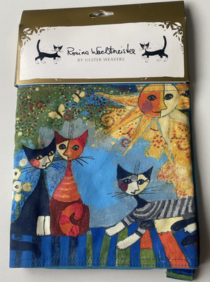 Rosina Wachtmeister Katzen Ulster Weavers La Dolce Vita Baumwollschürze Neu Etikett