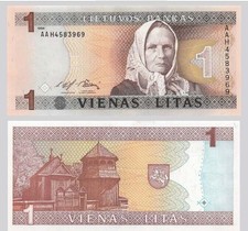 LITAUEN / LITHUANIA 1 Litas 1994 UNC  P. 53