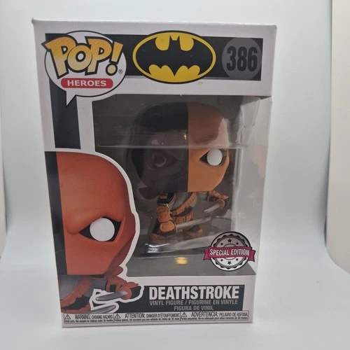 Funko Pop! 2021 DC Heroes Batman 386 Deathstroke Hot Topic Exclusive