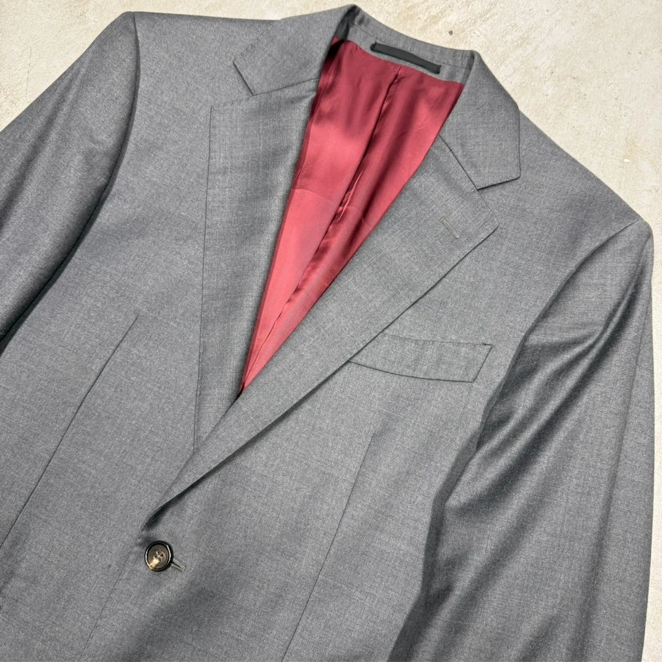 Spier & Mackay Blazer Flannel Wool Sport Coat Grey 38 S - Image 3 of 4
