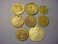 World Old Token / Medal Set of 8 #92630