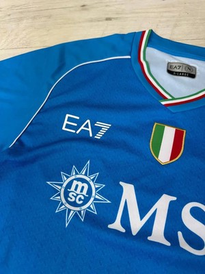 EA7 Armani NAPOLI 2023 2024 Home Shirt Soccer Jersey Men Size XL