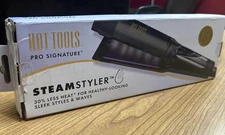 Hot Tools Pro Signature Hair Steam Styler Flat Iron Straightener- Unused! 