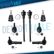 8pc Front Ball Joints Tie Rods Suspension Kit for Silverado Sierra 2500 1500 HD