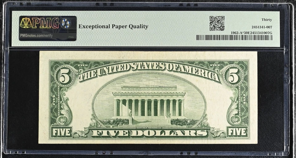 $5 1950A Boston *STAR* Note 1962-A* Federal Reserve Note! EPQ - Image 2 of 2