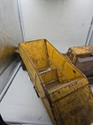 Vintage Tonka Mini Bottom Dump Tractor Trailer Yellow Pressed Steel Toy 1970’s.